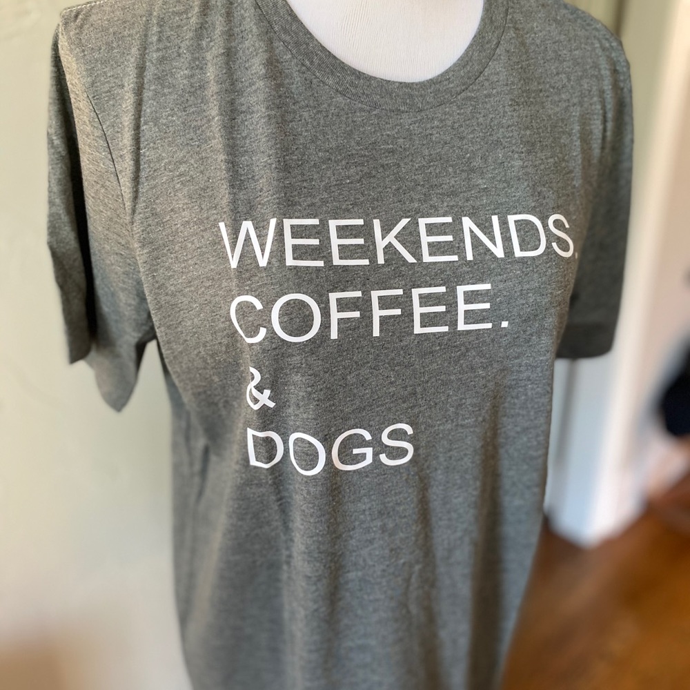 🔥SALE ITEM🔥 weekends coffee dogs T-shirt - Picture 2 of 2